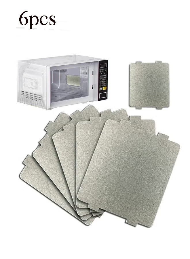 واي جيه قطع فرن الميكروويف ذات 6 عبوات - غطاء موجي شامل، عزل حراري فعال، مناسب للمطبخ المنزلي، المطاعم، المكاتب، الملحق السميك المقاوم للحرارة - Image 1